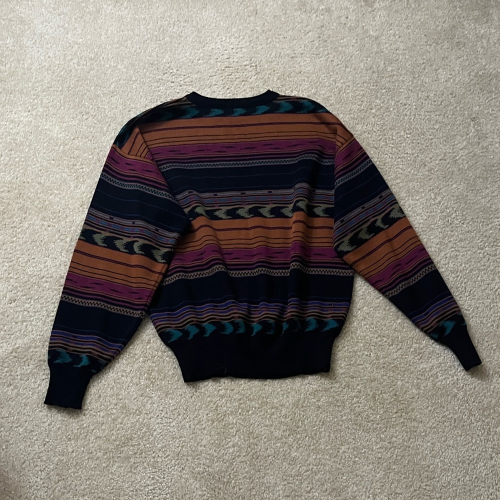 Vintage Meister Wool Blend Apres-Ski Sweater - Picture 3 of 4